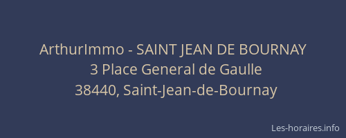 ArthurImmo - SAINT JEAN DE BOURNAY