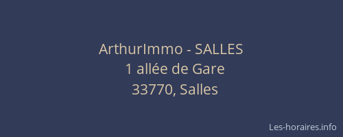 ArthurImmo - SALLES