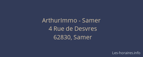 ArthurImmo - Samer
