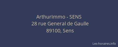 ArthurImmo - SENS