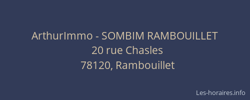 ArthurImmo - SOMBIM RAMBOUILLET