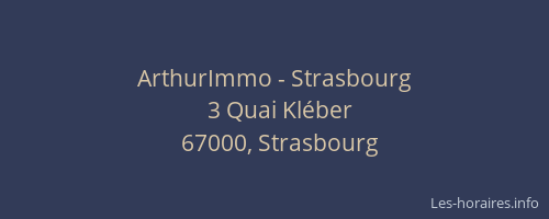 ArthurImmo - Strasbourg