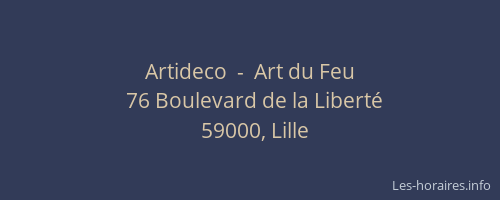 Artideco  -  Art du Feu