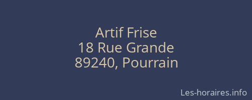 Artif Frise