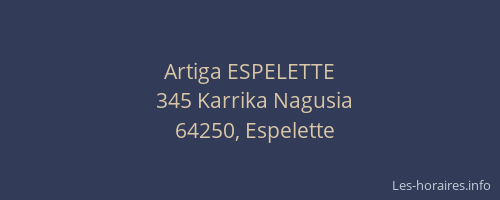 Artiga ESPELETTE