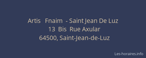 Artis   Fnaim  - Saint Jean De Luz