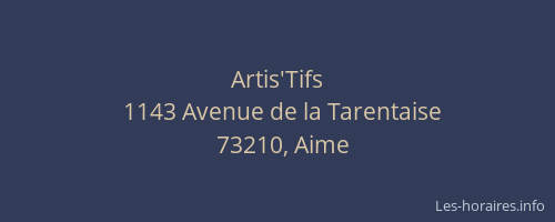 Artis'Tifs