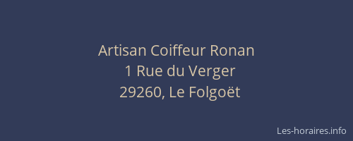 Artisan Coiffeur Ronan