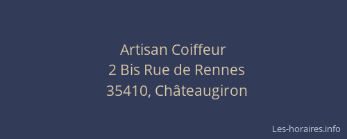 Artisan Coiffeur
