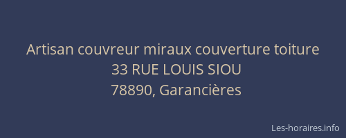 Artisan couvreur miraux couverture toiture