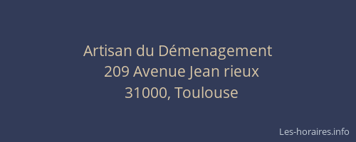 Artisan du Démenagement