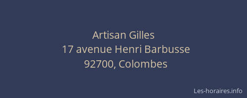 Artisan Gilles
