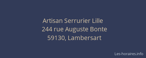 Artisan Serrurier Lille