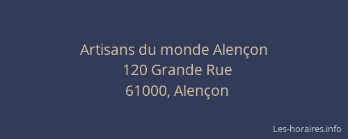 Artisans du monde Alençon