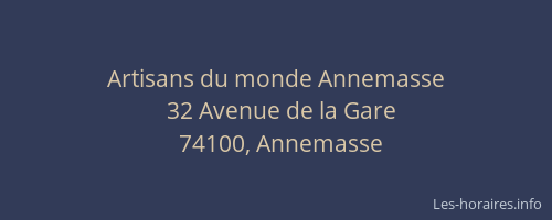 Artisans du monde Annemasse