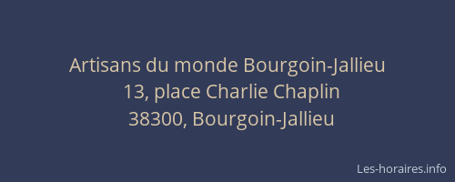 Artisans du monde Bourgoin-Jallieu