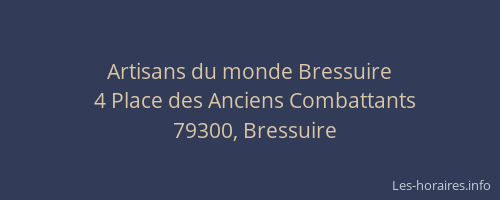 Artisans du monde Bressuire