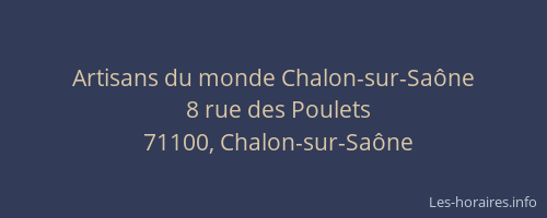 Artisans du monde Chalon-sur-Saône