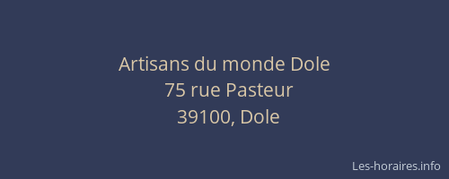 Artisans du monde Dole