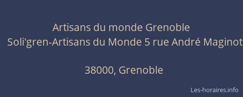 Artisans du monde Grenoble