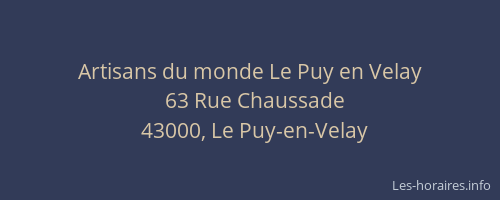 Artisans du monde Le Puy en Velay