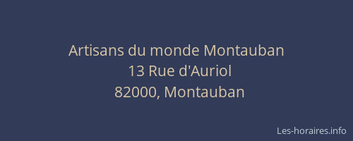 Artisans du monde Montauban