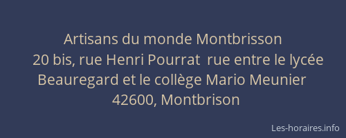 Artisans du monde Montbrisson