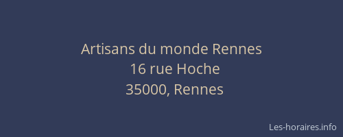 Artisans du monde Rennes