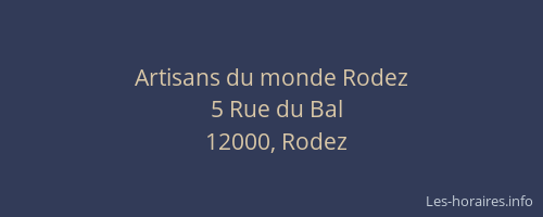 Artisans du monde Rodez