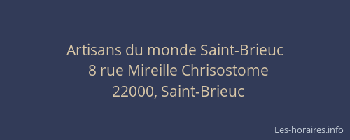 Artisans du monde Saint-Brieuc