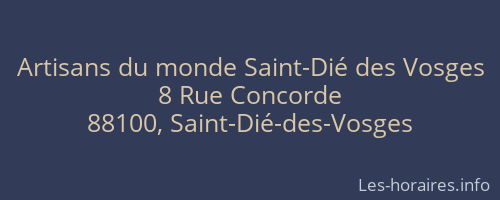 Artisans du monde Saint-Dié des Vosges