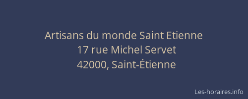 Artisans du monde Saint Etienne