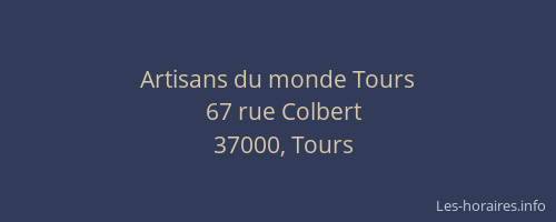 Artisans du monde Tours