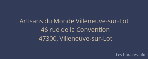 Artisans du Monde Villeneuve-sur-Lot