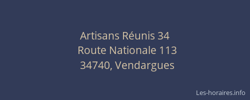 Artisans Réunis 34