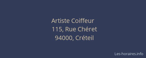 Artiste Coiffeur