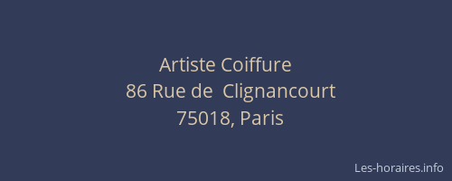 Artiste Coiffure