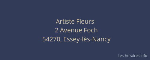 Artiste Fleurs