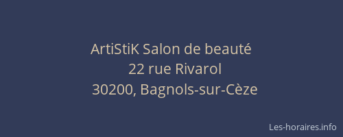 ArtiStiK Salon de beauté