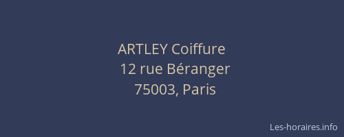 ARTLEY Coiffure