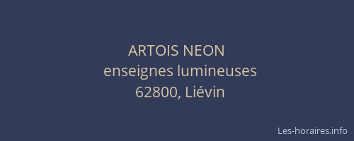 ARTOIS NEON