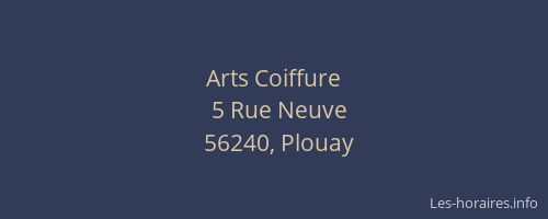 Arts Coiffure