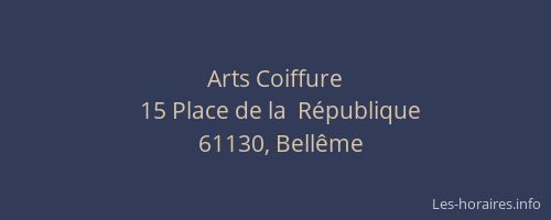 Arts Coiffure