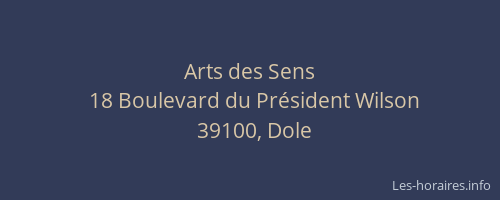 Arts des Sens