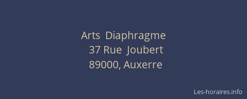 Arts  Diaphragme