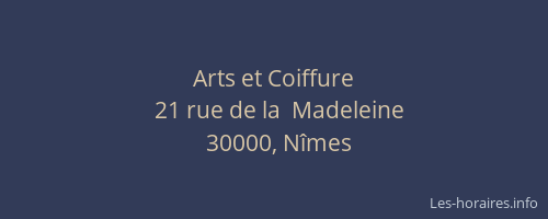 Arts et Coiffure