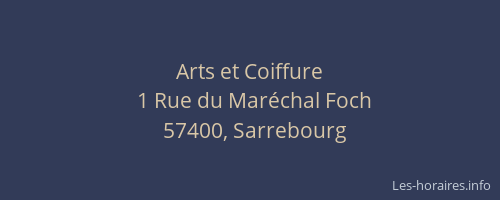 Arts et Coiffure