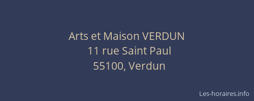 Arts et Maison VERDUN
