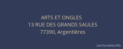 ARTS ET ONGLES