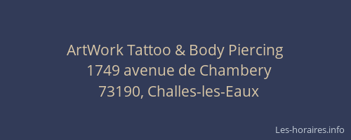 ArtWork Tattoo & Body Piercing